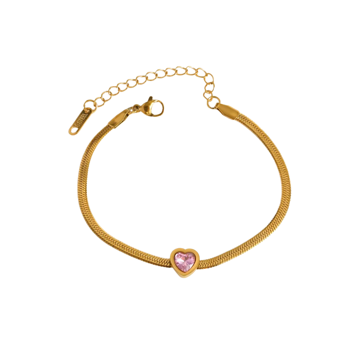 Brazalete Snake Heart Rubí