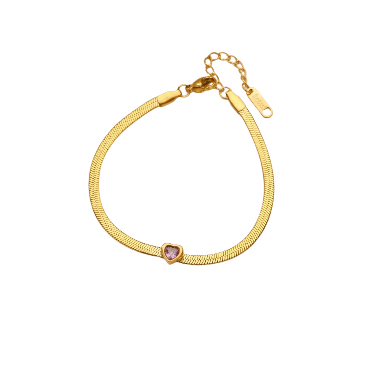 Brazalete Snake Heart Rubí