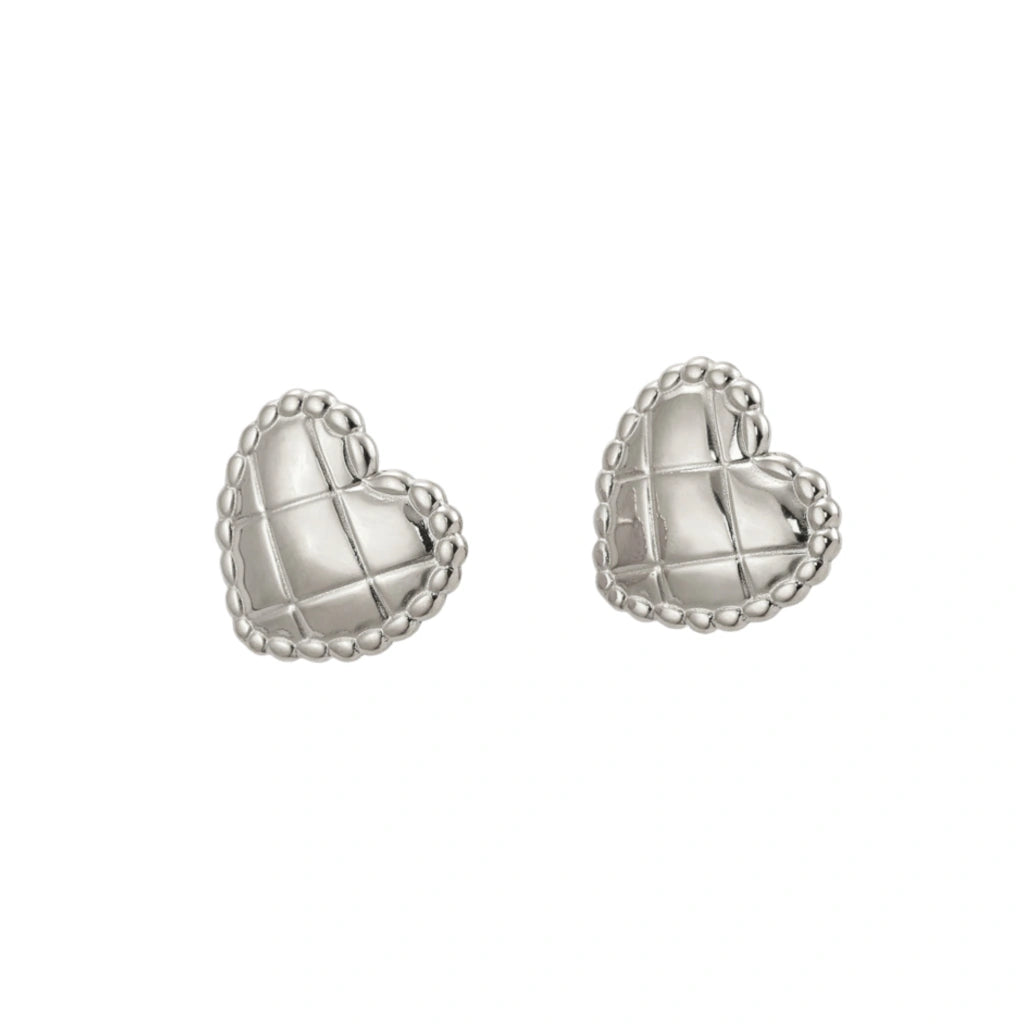 Aretes Heart Silver